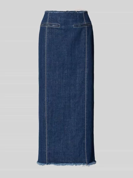 Spódnica midi z denimu model MCLLUGLIO' Max&co. niebieska