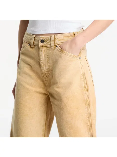 Παντελόνια Dickies Imlay Low Waist Barrel Canvas Pant Beige μπεζ