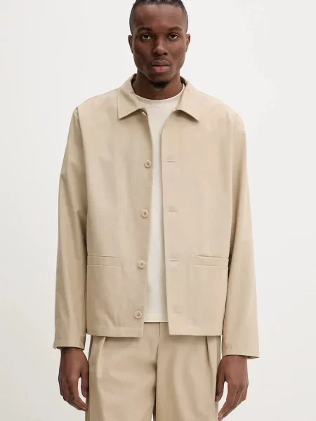 A.P.C. cămașă veste rodney cu guler clasic relaxed bej