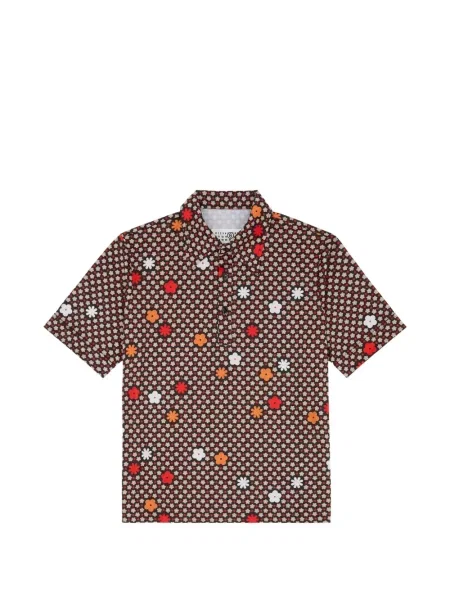 Květinové květované košile Mm6 Maison Margiela s potiskem černé