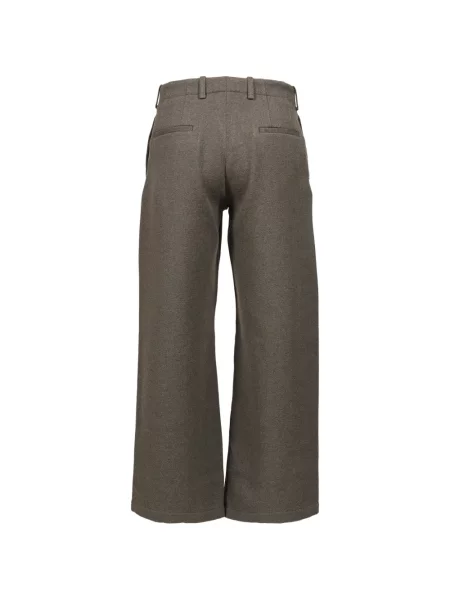 Pantaloni Our Legacy cu model herringbone gri