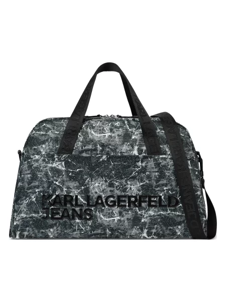 Cestovní taška Karl Lagerfeld Jeans bílá