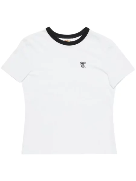 Tricou Acne Studios cu funde alb