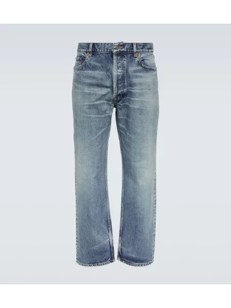 Traperice ravnih nogavica Saint Laurent plava