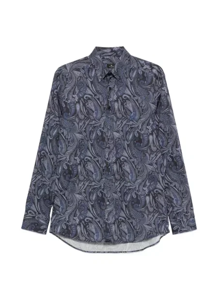 Cămașă Etro cu model paisley negru