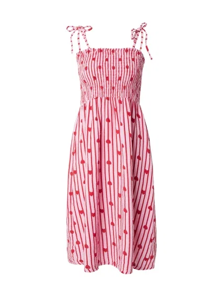 Hailys Rochie de vară roz roșu