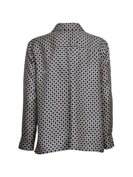 Cămașă 's Max Mara cu imagine cu imprimeu geometric albastru
