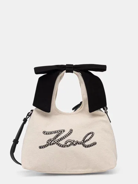 Karl Lagerfeld geantă crossbody pentru femei din K/SIGNATURE bej