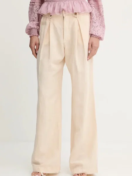 Guess pantaloni din amestec de in SHAYE bej