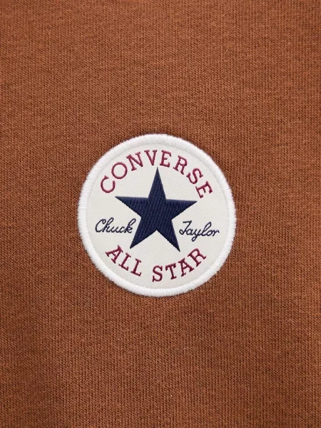 Converse kapucnis melegítőfelső férfi pamuttal barna