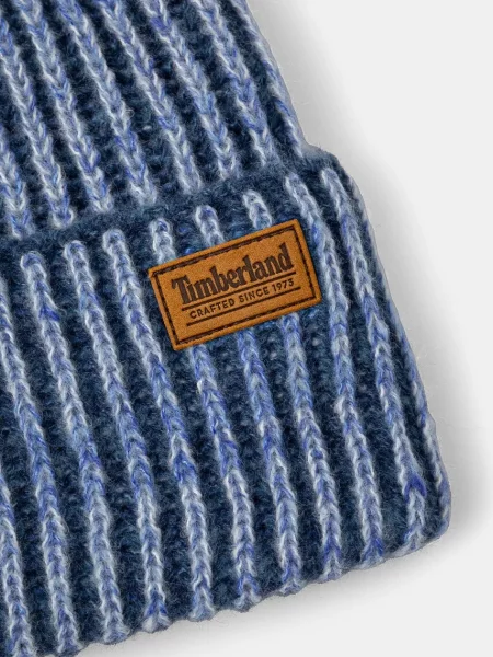 Olcsóbban. Női téli sapka Timberland Plaited Melange Beanie fagyott fjord. Méret: OS kék