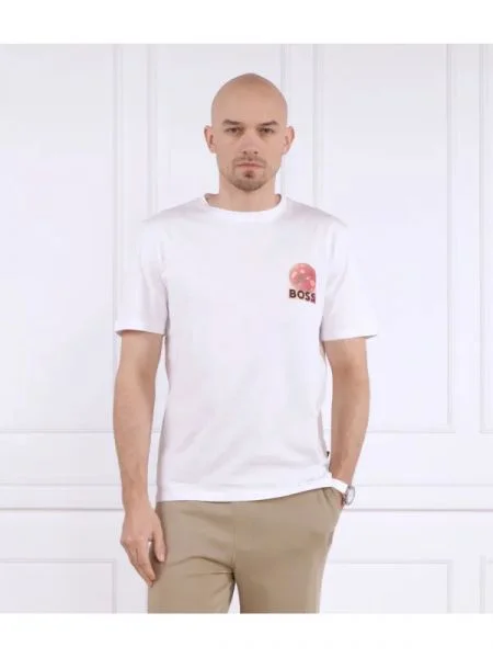 BOSS ORANGE Tricou TeeUniverse | Relaxed fit alb