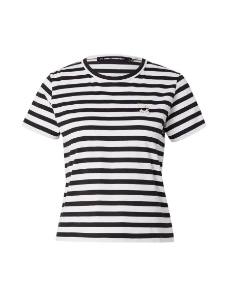 KARL LAGERFELD Póló Regular Fit fekete