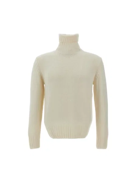 Sweter z golfem Customer Lovers biały
