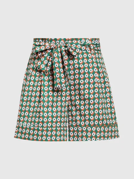 Шорти в геометричний принт Max & Co зелені