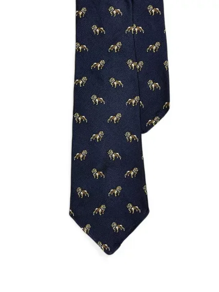 Mănuși Polo Ralph Lauren cu broderie tricotate în carouri albastru
