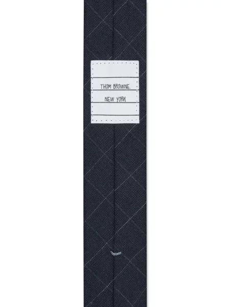 Cravată Thom Browne cu dungi albastru
