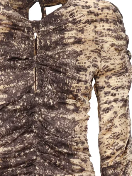 Top Isabel Marant cu imagine maro