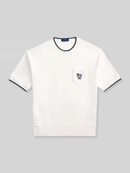 T-shirt o kroju comfort fit z mieszanki bawełny Polo Ralph Lauren biała