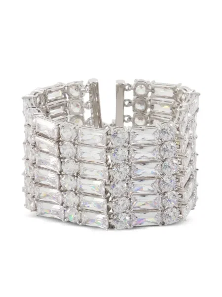 Brăţară Self-portrait de cristal argintiu