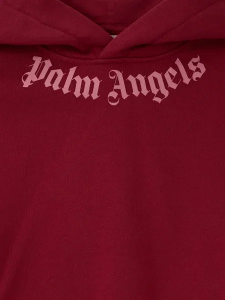 Bluza z kapturem dziecięca Palm Angels czerwona