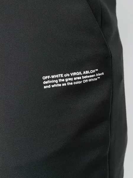 Pantaloni Off-white alb