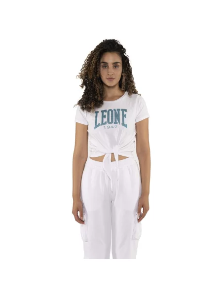 Scurt tricou Leone 1947 cu mâneci scurte alb