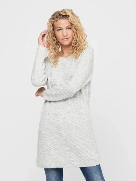 ONLY Плетена рокля сив