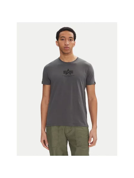 Alpha Industries T-Shirt Basic Regular Fit μαύρο
