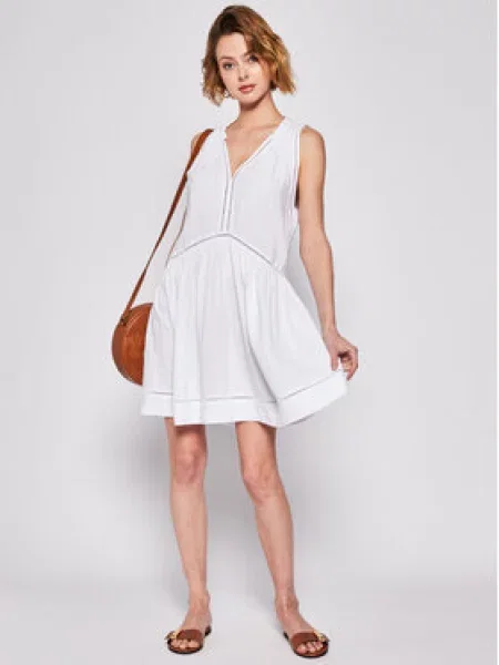 Seafolly Plážové šaty Beach Basics bílá
