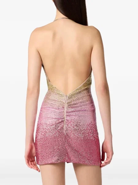 Rochie mini Philipp Plein de costum roz