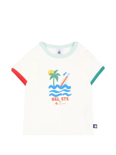Koszulka dziecięca Petit Bateau biała