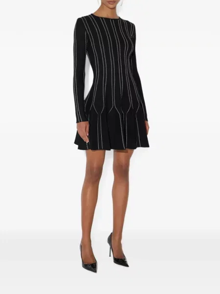 Rochie mini Elisabetta Franchi tricotate negru