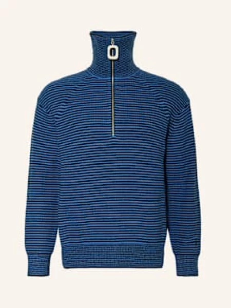 Jw Anderson Sweter Typu Troyer blau czarny