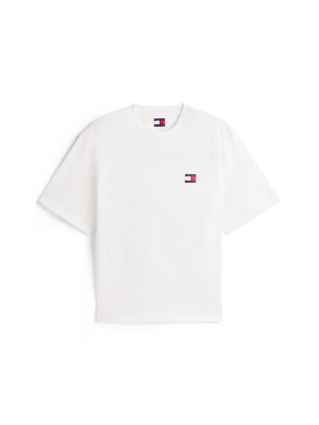 Tommy Jeans Tricou bleumarin / roșu alb