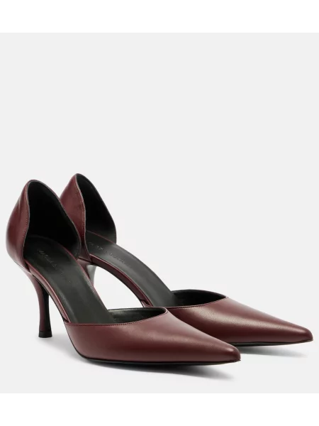 Pantofi cu toc Magda Butrym din piele bordo