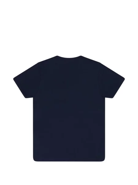 Tricou Sp5der cu decolteu rotund albastru