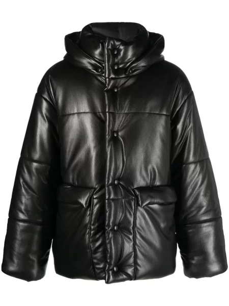 Geanta de piele Nanushka negru