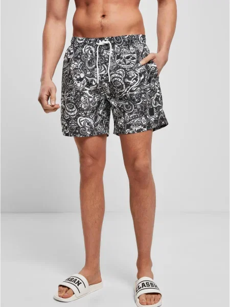Slip de baie Urban Classics negru