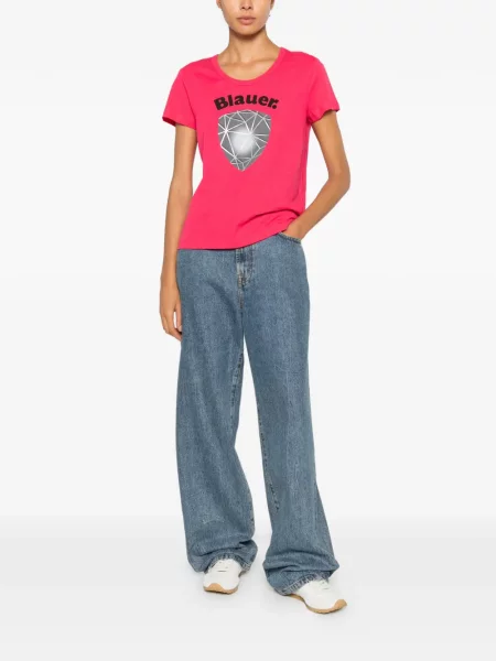 Tricou Blauer cu imagine roz