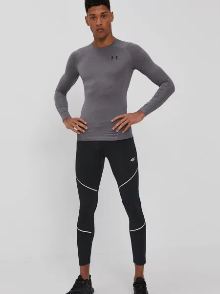 Pánske tričko Under Armour HG Armour Comp grey training longsleeve sivá