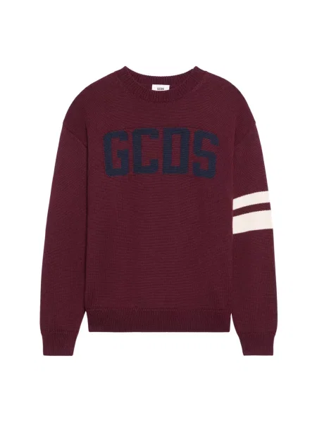 Sweter Gcds wełniany czerwony