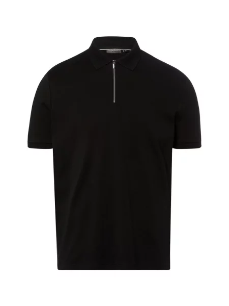 Finshley & Harding koszulka polo Mężczyźni jednolity S czarny