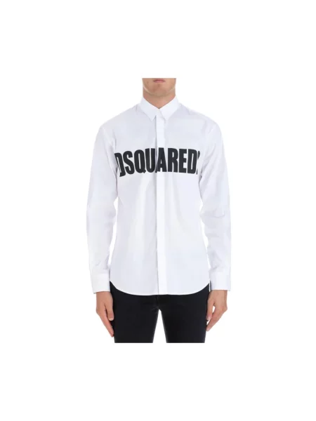 Koszula Dsquared2 z nadrukiem biała