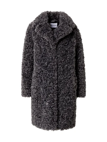 Stand Studio palton Camille Cocoon Coat femei de tranzitie oversize gri
