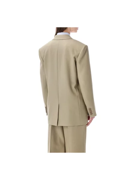 Marynarka Saint Laurent wełniana żółta
