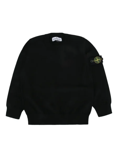 Sweter dziecięcy Stone Island czarny
