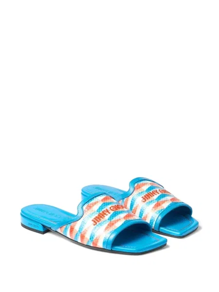 Papuci Jimmy Choo cu imagine albastru