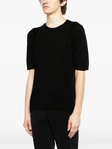 Tricou Tagliatore cu decolteu rotund negru