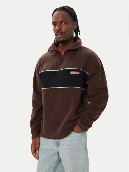 Quiksilver Polár kabát Sötétbarna Comfort Fit